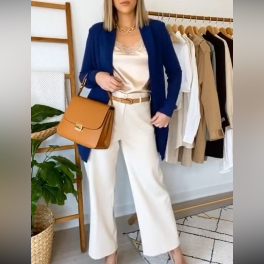 Liz Claiborne Navy Knit Cardigan